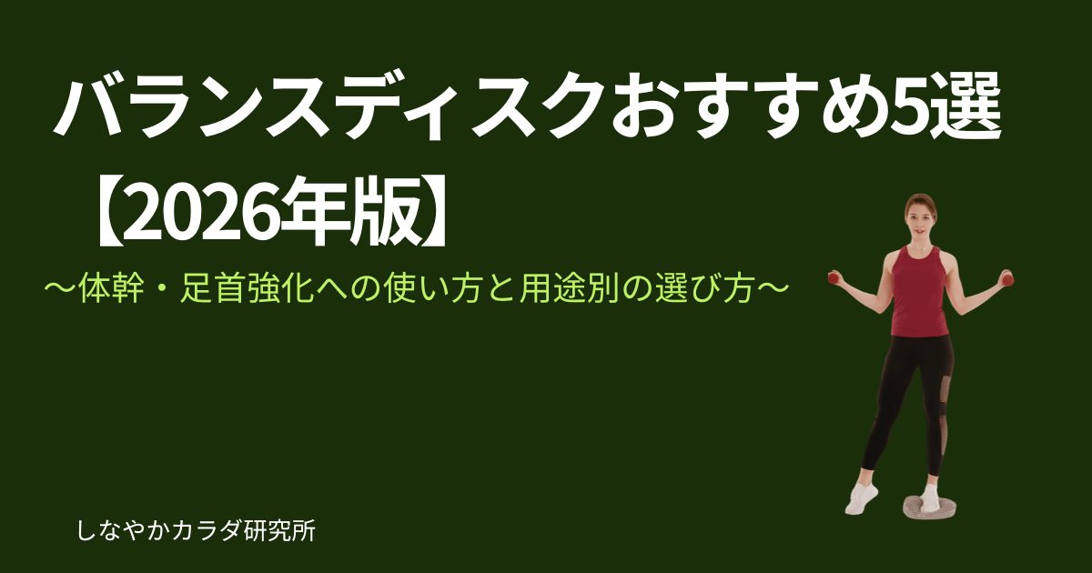バランスディスクの上でトレーニングをしている人
