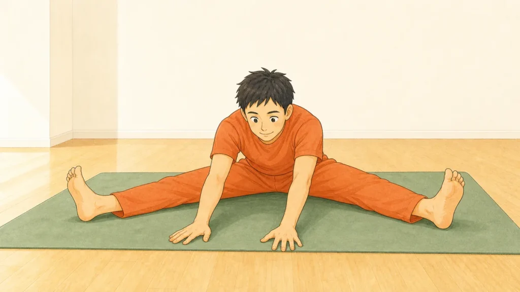 横開きストレッチ