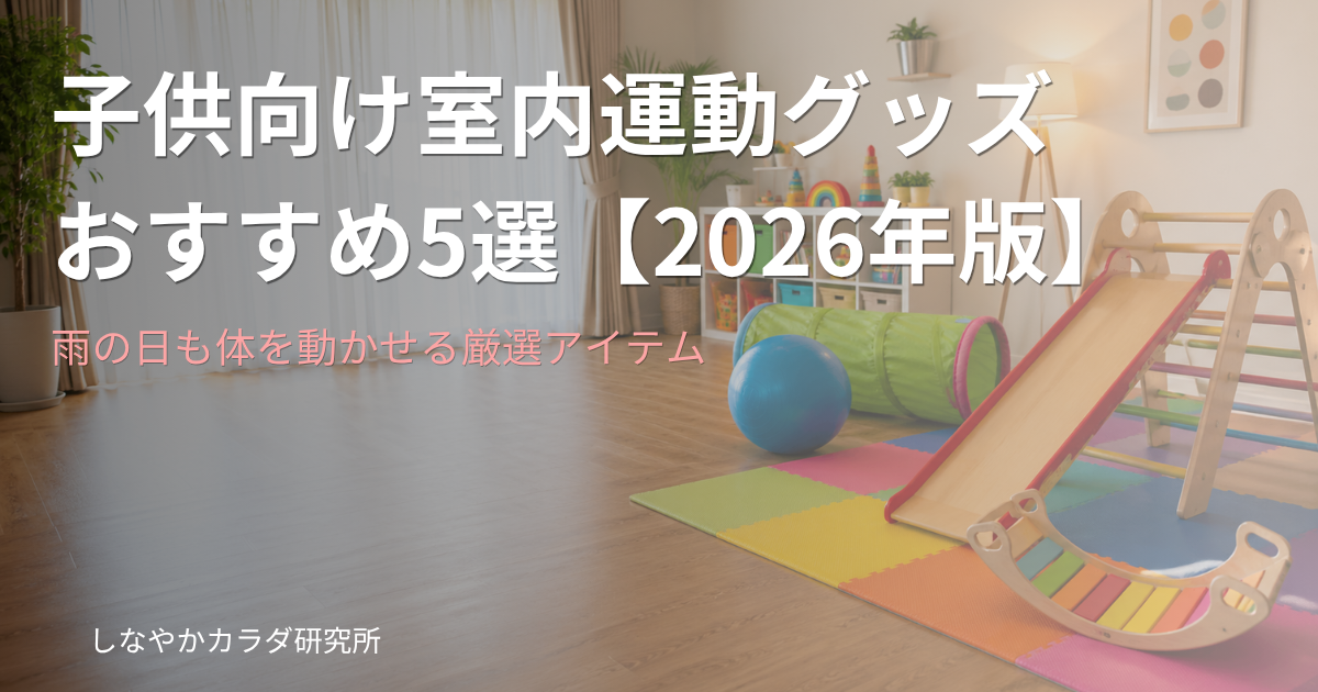 子供向けの室内運動グッズが揃ったプレイルームのイメージ
